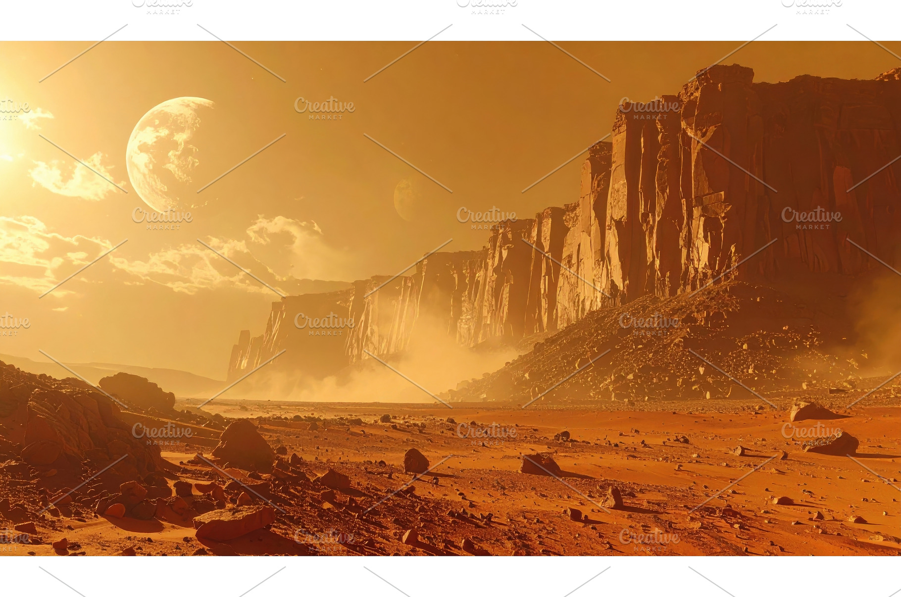 A dramatic alien desert landscape, a Nature Photo by Igor Tichonow