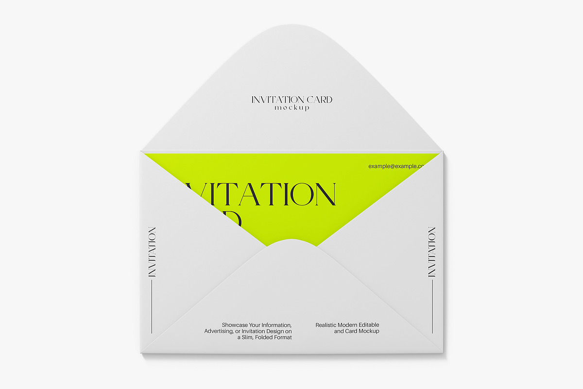 Realistic Invitation Card Mockup, a Product Mockup by graphypix (Photo 1 of 4)