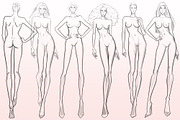 Procreate figure stamps, a Brush Add-On by Elenbushe (Thumbnail 3 of 4)