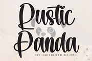 Rustic Panda | Script Font, a Handwritten Font by Scratchones (Thumbnail 1 of 9)