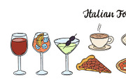 Mediterranean italian style cuisine, a Food Illustration by Valerie Bodnar (Thumbnail 3 of 3)