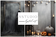 11 Gothic Halloween Backdrops, a Layer Style Add-On by NSTUDIO (Thumbnail 3 of 7)