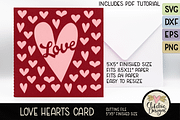 Love Hearts Card SVG Cutting File, an Invitation Template by Clikchic Designs (Thumbnail 1 of 5)