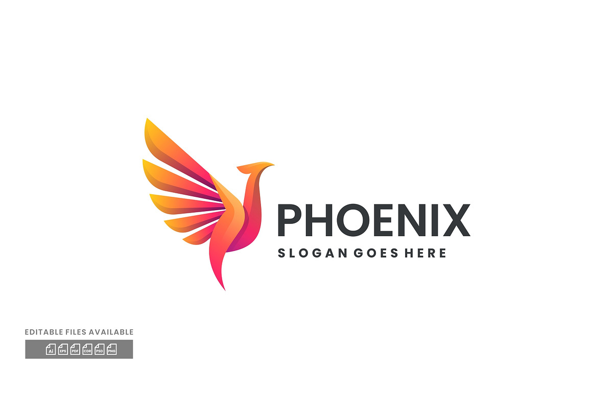 Phoenix Gradient Colorful Logo, a Branding & Logo Template by ivan_artnivora