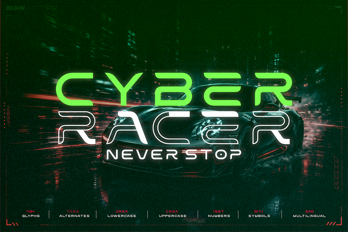 Egos-Futuristic Sci-Fi Display Font, a Sans Serif Font by Linecreative (Photo 7 of 10)