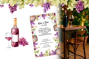 Watercolor Wine Clipart, a Food Illustration by Eves_Aquadreams (Thumbnail 9 of 10)