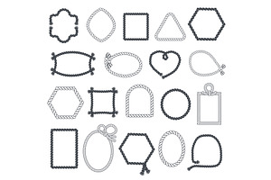 Silhouetted rope frames. Different, an Object Illustration by YummyBuum