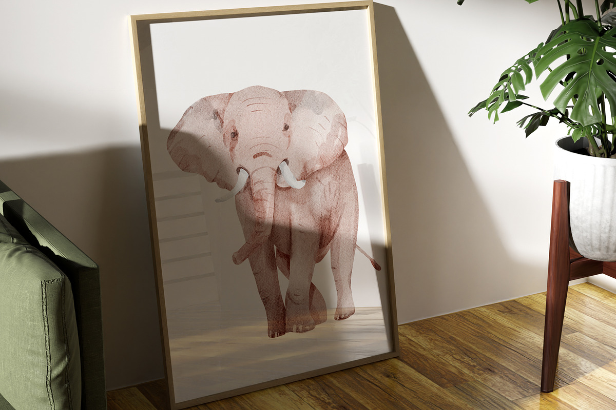 Africa - safari animals patterns, an Animal Illustration by Pattern + watercolor (Photo 2 of 7)