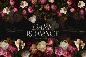 Dark Romance Floral Art Collection