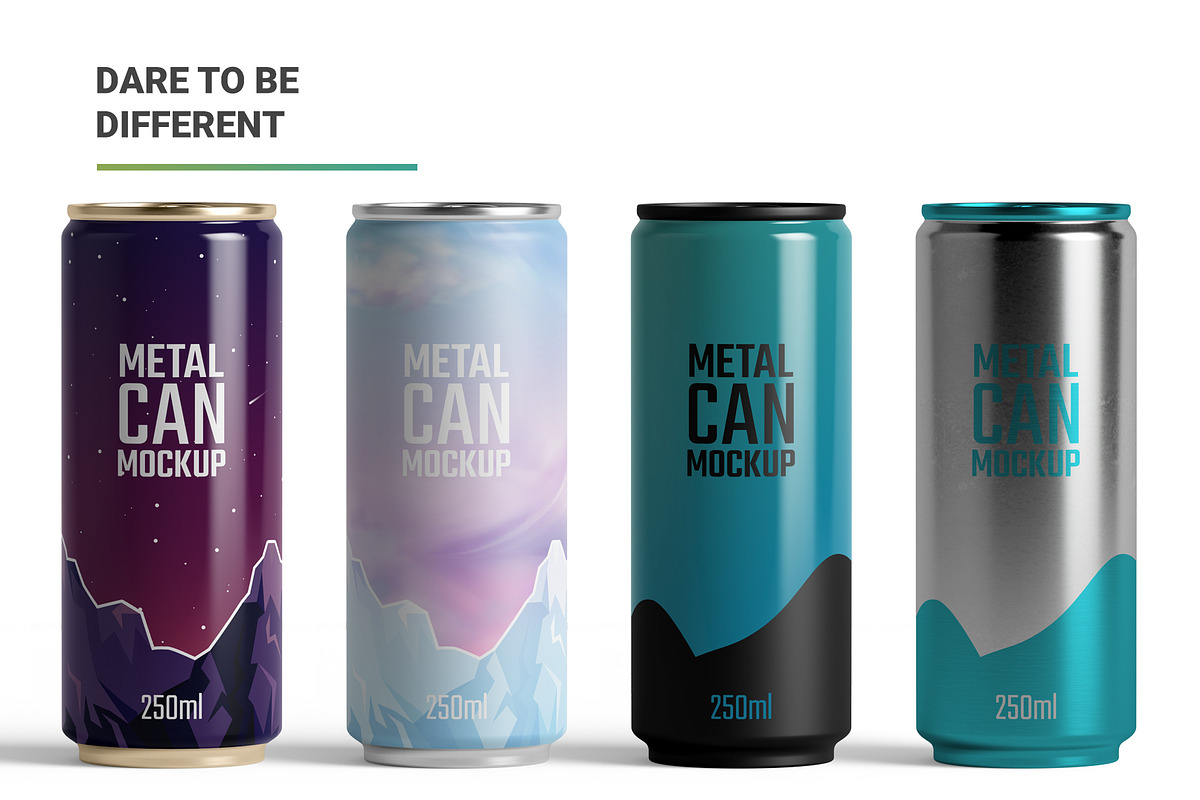 250ml Slim Can Mockup, a Packaging Mockup by AY Mock-Ups (Photo 10 of 10)