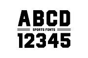 Sports Jersey Style - Varsity Font, a Slab Serif Font by KiddoGlyphs Studio (Thumbnail 3 of 4)