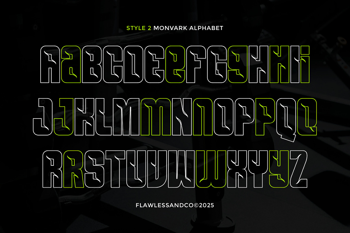 Monvark - Modern Condensed Sport Fo, a Font by Flawless And Co (Photo 9 of 10)