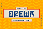 OREWA - Japanese style font, a Font by twinstd (Thumbnail 1 of 10)