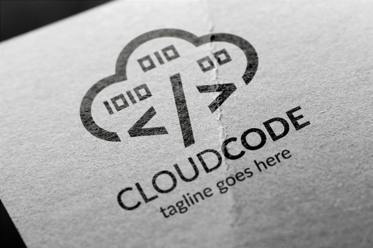 Cloud Code Logo, a Branding & Logo Template by Design_Planet
