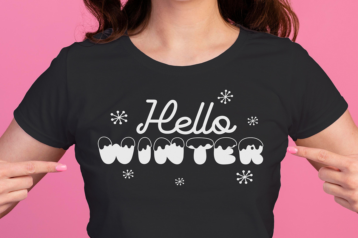 Snow Winter Decorative Font, a Font by Fox7 By Rattana (Photo 8 of 8)