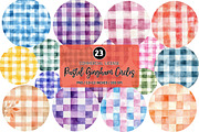 Pastel Gingham Circles PNG, an Illustration by SinaCreation (Thumbnail 1 of 5)