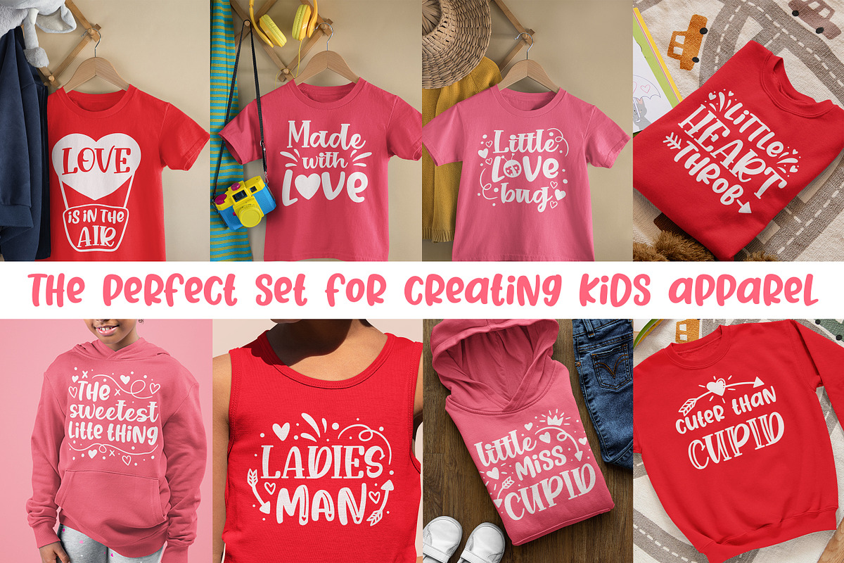 Little Love kids Valentine's Day SVG, an Illustration by Brushed Rose (Photo 2 of 3)