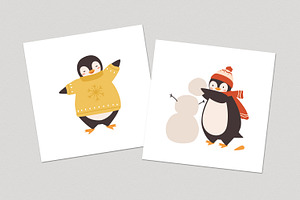 Cute Penguins Set