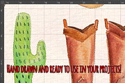Wild West 33 Cowboy Watercolour Kit, an Illustration by Violet LeBeaux (Thumbnail 3 of 3)