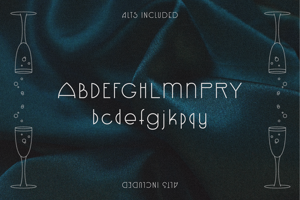 Champagne Toast 1923 - Art Deco Sans, a Sans Serif Font by Like Magic Studio (Photo 3 of 8)