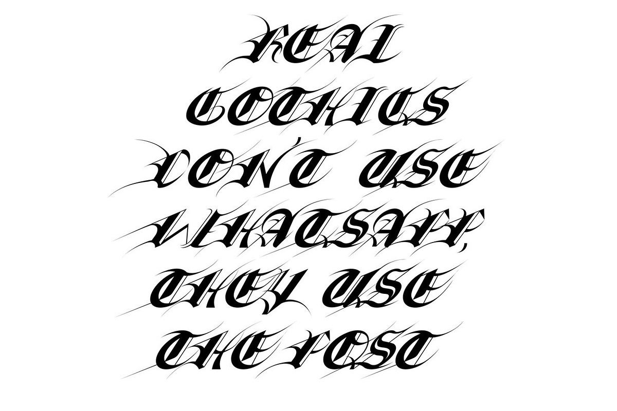 Gothic Twins Font, a Blackletter Font by Yarza Twins (Photo 7 of 7)
