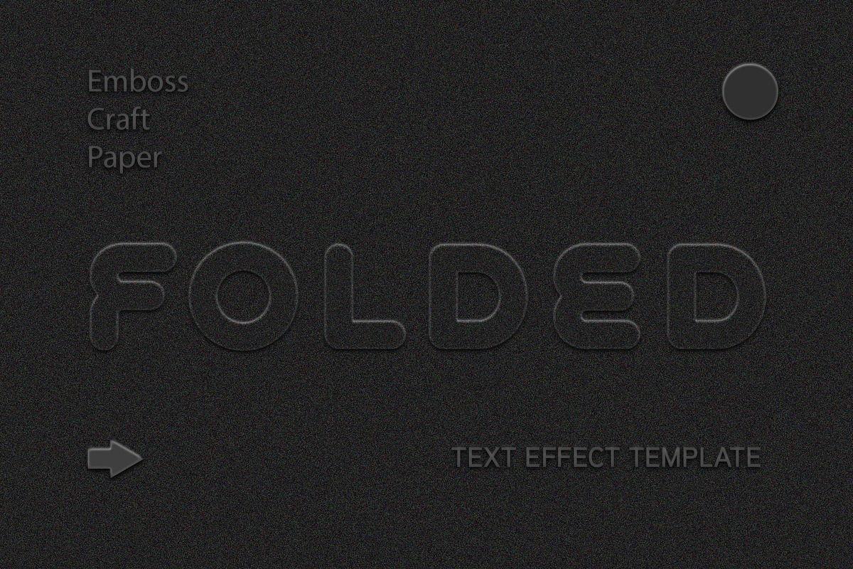 Emboss Craft Paper Text Effect, a Layer Style Add-On by studiogstock (Photo 1 of 2)