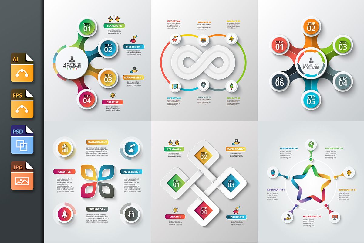 Diagrams for business infographic v2, a Presentation Template by Abert (Photo 1 of 8)