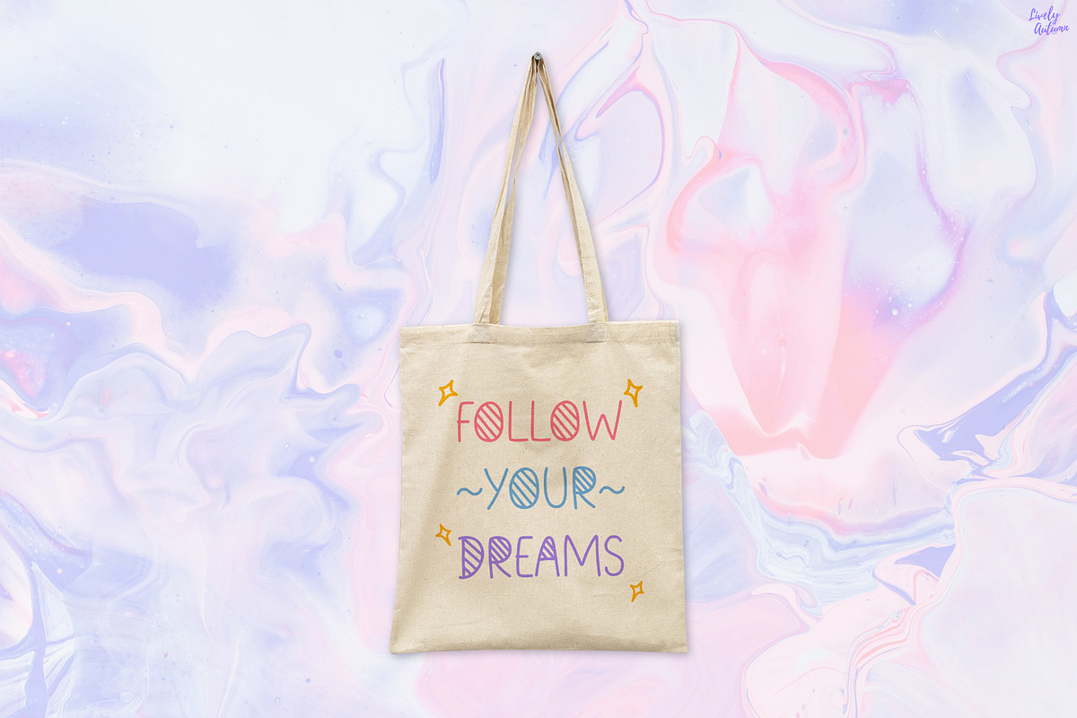 Dreamy Pastel | Handwritten Font, a Handwritten Font by LivelyAutumn11.11 (Photo 5 of 5)