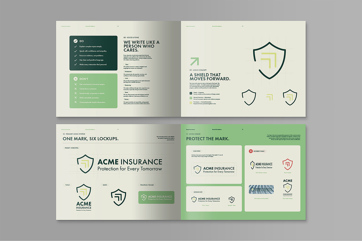 Modern Brand Guidelines Template, a Brochure Template by BrandPacks (Photo 4 of 7)