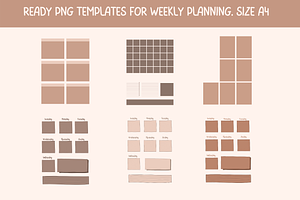 Digital Beige Planning Templates