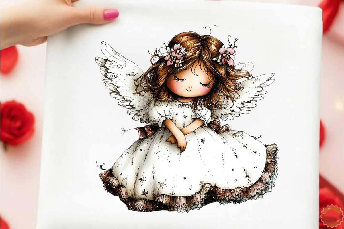 Whimsical Easter Angels Clipart, an Illustration by designcity5 (Photo 5 of 5)