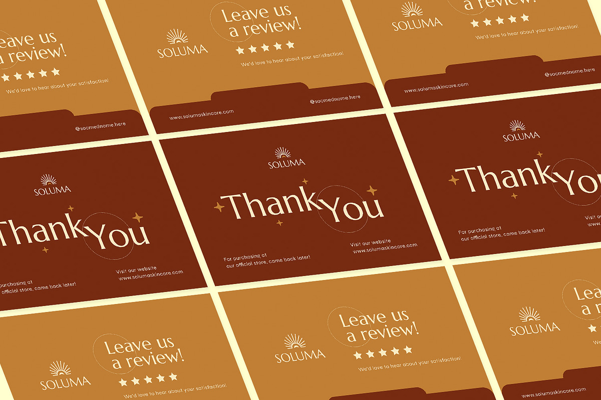 Soluma - Thank You Card, a Print Template by Fannan Studio (Photo 3 of 3)