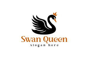 Swan Queen Logo, a Branding & Logo Template by Pixes