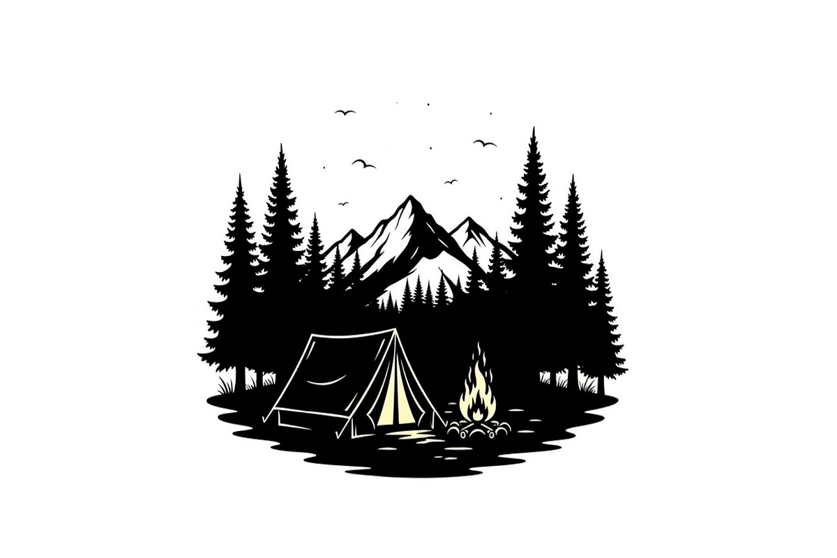 50 Camping Mountain Vector Bundle, an Illustration by jahid234 (Photo 35 of 51)