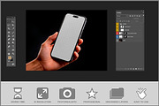 Smartphone Held In One Hand Dark PSD, a Device Mockup by Bruno's Shop (Thumbnail 2 of 3)