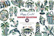 Preppy Coastal Clipart Png, a Seasonal Illustration by CreationArt (Thumbnail 1 of 7)