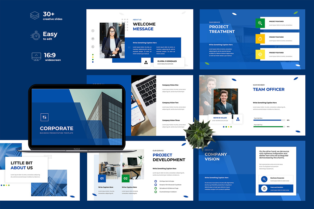 Corporate - Powerpoint Template, a Presentation Template by TMint Creative