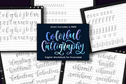 Duo Color Lettering Procreate Brushe, a Brush Add-On by shannonlayne (Thumbnail 4 of 7)