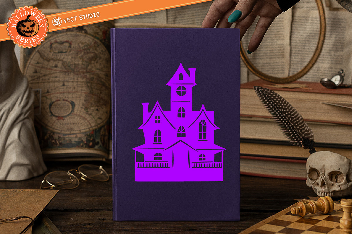 9 Haunted House Stamp Brushes, a Brush Add-On by vectstudio (Photo 9 of 10)