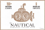 Nautical romantic vector pack, an Illustration by kite-kit (Thumbnail 1 of 5)