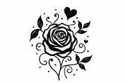 Romantic Rose Vector Pack, an Illustration by Designer_Momina (Thumbnail 2 of 9)