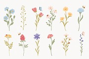 90 Whimsical Flowers Clipart, a Decorative Illustration by Anna Studio (Thumbnail 10 of 12)