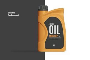 Motor Oil Bottle Mockup