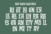 Riot Block a Block Display Font, a Slab Serif Font by Blankids Studio (Thumbnail 9 of 10)