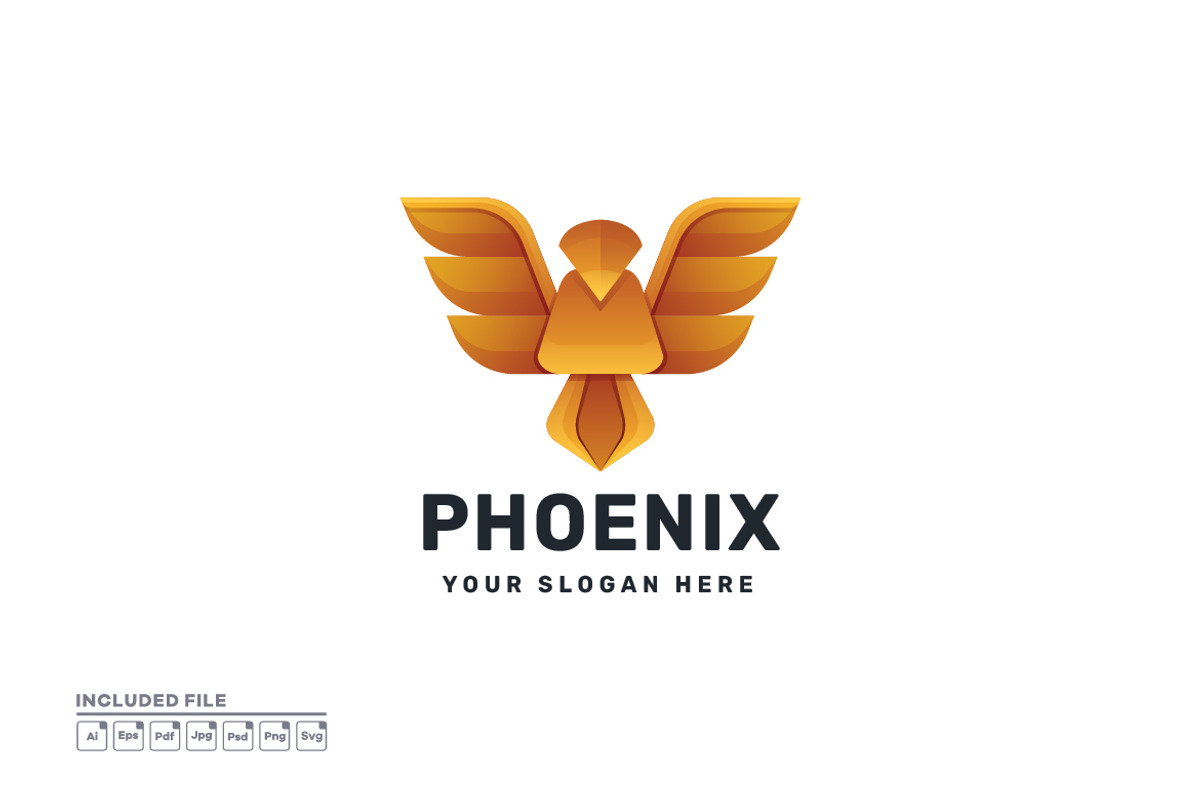 Phoenix Gradient Vector Logo, a Branding & Logo Template by yuanesei