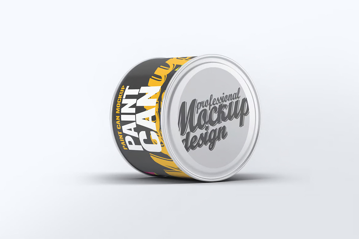 Paint Can Mockup, an Advertising Mockup by Hubzway (Photo 2 of 9)