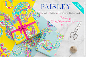 Seamless Paisley Print Patterns