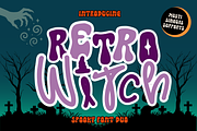 Retro Witch is a Halloween font duo, a Handwritten Font by Brown Cupple (Thumbnail 1 of 13)