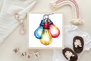Sparkling Christmas Lights Clipart, an Illustration by CraftArtStudio (Thumbnail 6 of 6)