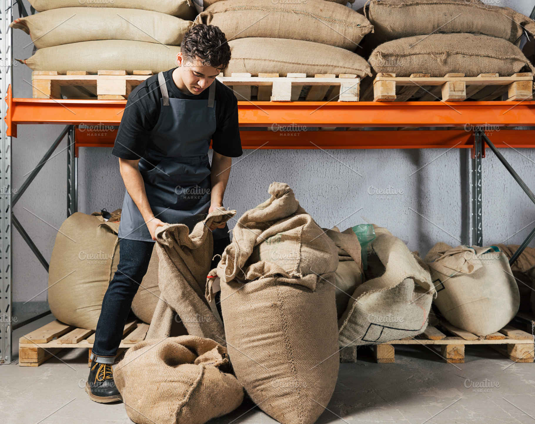 Young male warehouse worker, a Person Photo by Artem Varnitsin